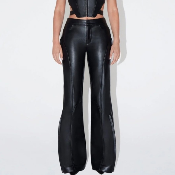 KHY FAUX LEATHER PANT - Picture 4 of 4